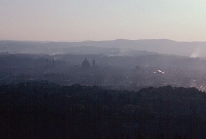 フィエゾレから見たフィレンツェ市内